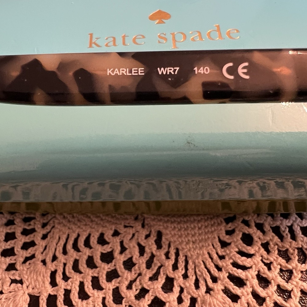 NEW Kate Spade Karlee 53[]15 140 WR7 Black Havana Leopard Print Cateye - Picture 4 of 9